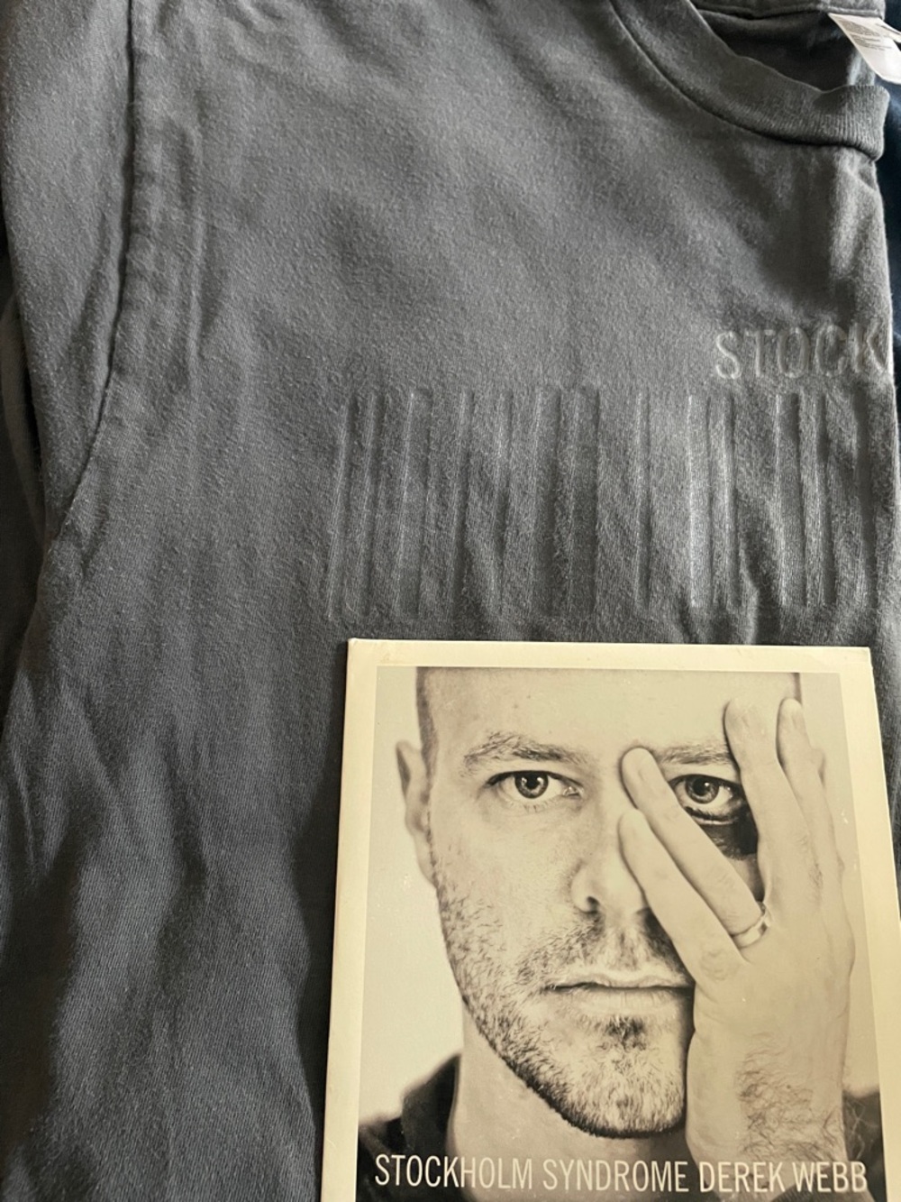 Clear out sale bundle of T-shirt and CD - Derek Webb - Stockholm Syndrome, album